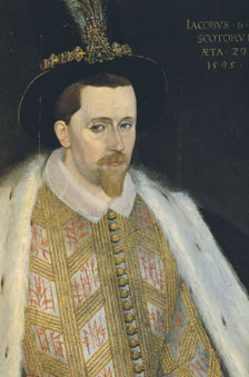 Contemporary portrait of James the First (Sixth of Scotland